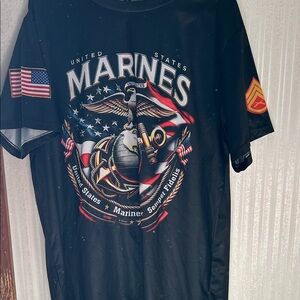 Marines Black T-Shirt
